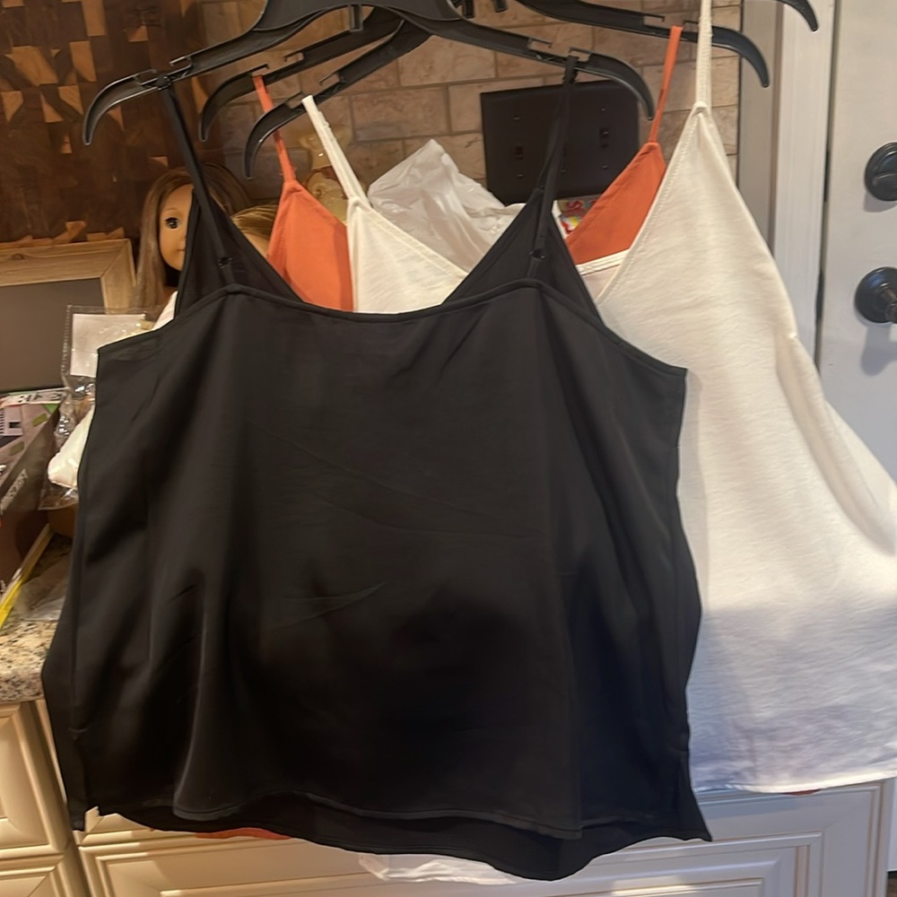 A New Day (Target)Black and White & Melon colors.Women's Camisole Top. EUC szL - Picture 3 of 7